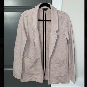 Topshop Blush Pink Sweater Blazer Size 4